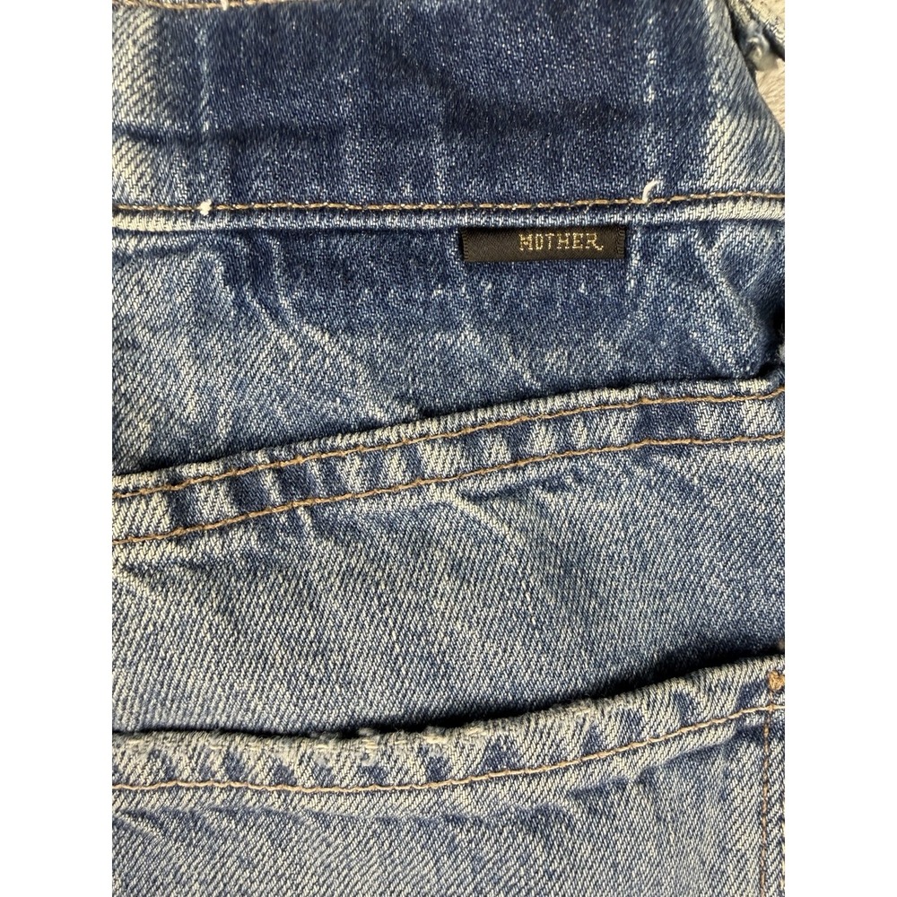 Mother Superior The Bookie Flood Jeans Women's Size 26 Distressed Flare Made USA - Picture 13 of 14